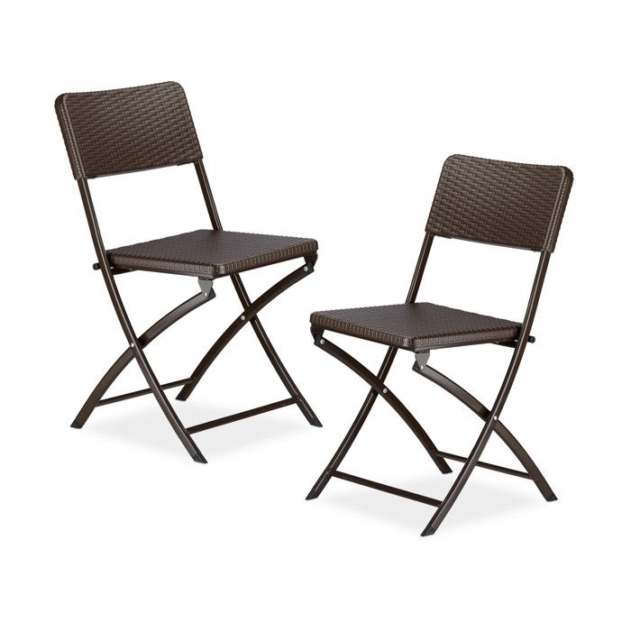 Table jardin bistrot carrée pliable 70x70cm. 2 places en acier thermolaqué | sweeek