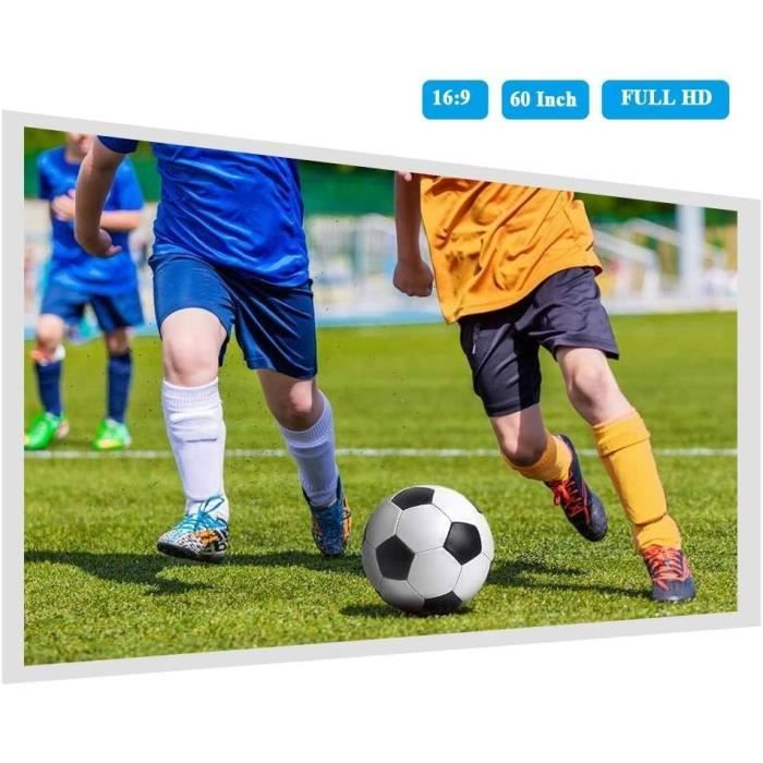 Écran De Projection Portable 4K 100 Pouces - Pour Intérieur Et Extérieur, Tissu Polyester 16:9