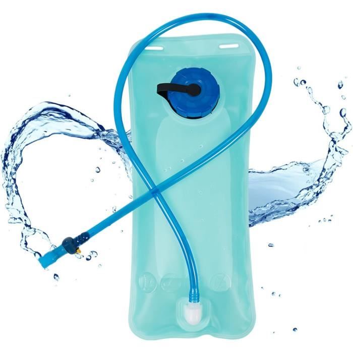 Vessie D'hydratation 2L - Sac à Dos Sport - Tube à Eau Pour Vélo, Rando, Camping