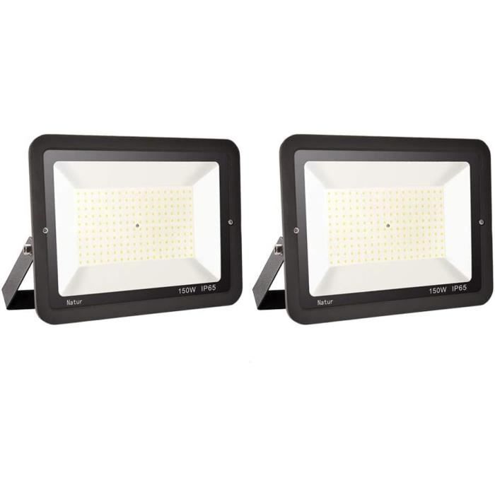 Bapro Projecteur LED Extérieur 300W IP65 – Éclairage Puissant Blanc Froid 6000K, Étanche Pour Jardin, Garage, Parking