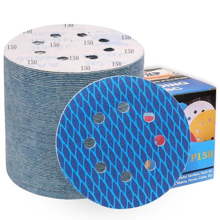 Disque Abrasif Maille 400x70 Mm - Grain 80 à 320 - Anti-poussière, Anti-bourrage - Pour Voiture, Bois - 3