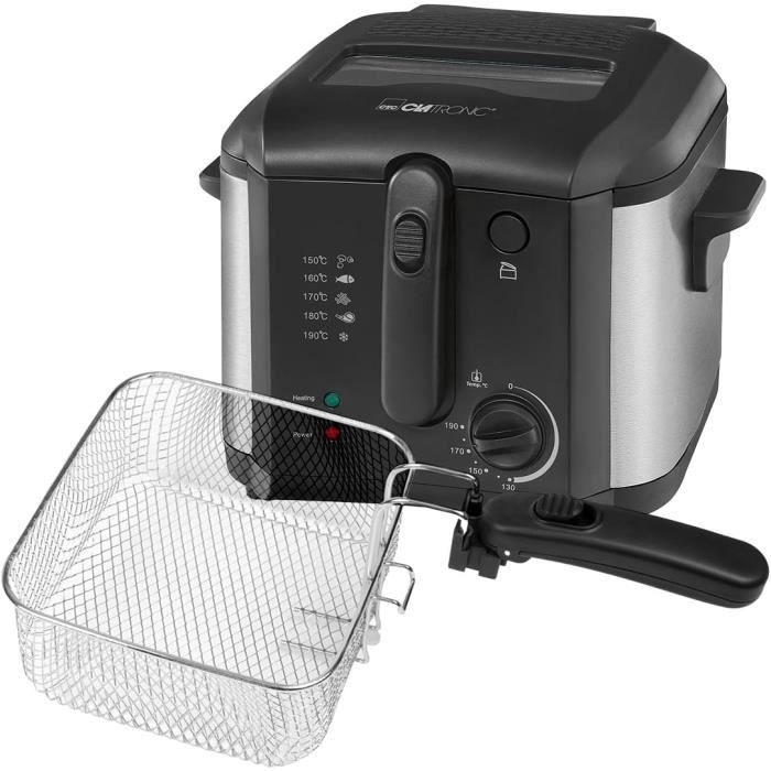 Moulinex, Super Uno, Friteuse électrique, 2,2 L, Capacité, 1,5 kg, 1800 W , Familiale, Thermostat ajustable - Electroménager