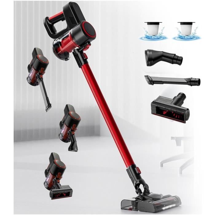 Aspirateur Voiture 6 En 1 - Puissance 3500 PA - Portable Avec Câble USB-C - Fonction Soufflage Et Coupe Ceinture - Mini Nettoyeur