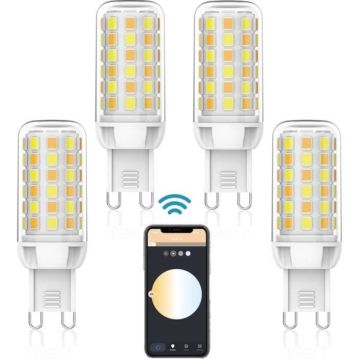 YUIIP Ampoule LED intelligente G9 sans scintillement WiFi ampoules LED