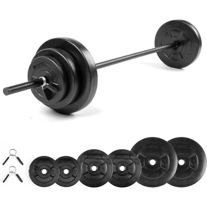 Haltères Réglables PROIRON 20 Kg - Fonte Noire - Ensemble Musculation