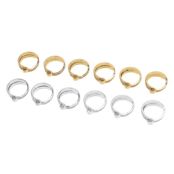 Lot De 8 Anneaux De Tension Au Crochet, Anneaux De Crochet Réglables Pour Fil à Crochet, Guide De Fil De Tension, Anneau à Tricoter Pour Femme