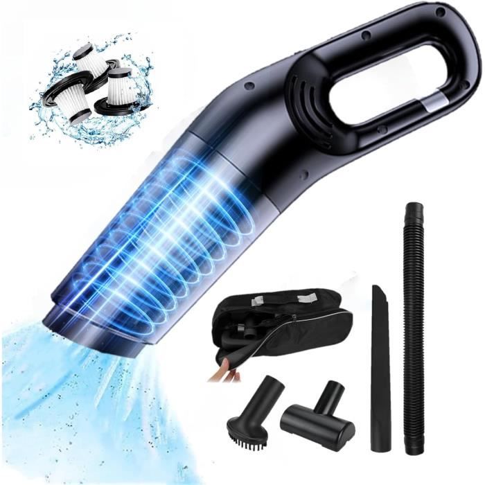 Aspirateur À Main Sans Fil, 10000Pa Puissant Aspirateur À Main De 120W, Rechargeable-Longue