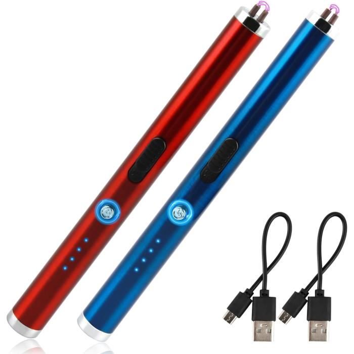 Briquet Rechargeable Forme Rouge à Lèvres - 8.5 Cm - Réglable - Sans Marque