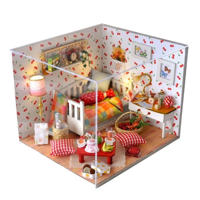 Cuteefun Petite maison de poupée, en bois, avec protection anti-poussière, pour adultes, échelle 1:100, modèle Jardin magique Cuteefun Petite maison de poupée, en bois, avec protection anti-poussière, pour adultes, échelle 1:100, modèle Jardin magique