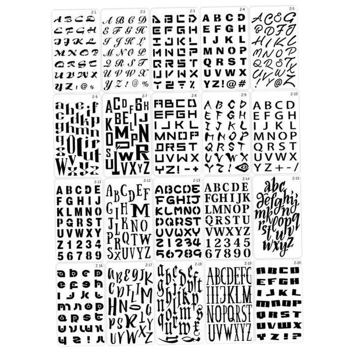 nb lettre alphabet