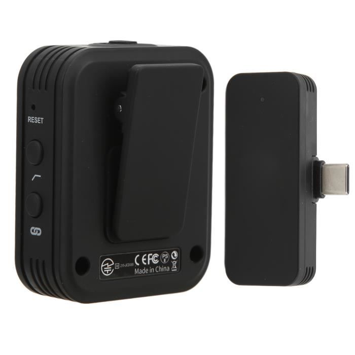 Hmkch Micro Cravate Sans Fil Microphone Cravate Sans Fil Plug-Play Avec 2 Micros Pour Enregistrement Mini Micro Sans Fil - 7