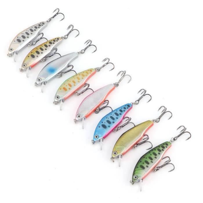 Zerone appâts pour truite bar Minnow Leurre de pêche à la nage artificielle à longue portée
