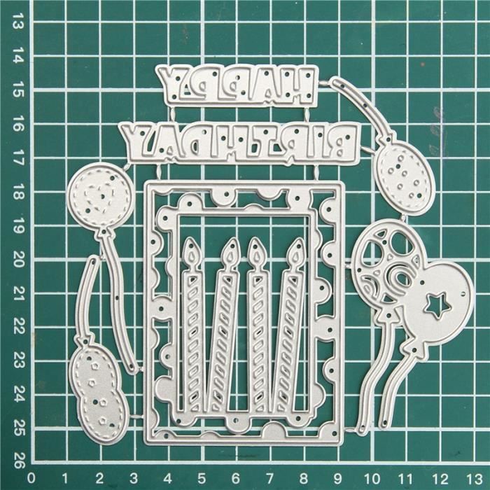 DzIxY – Matrices De Découpe En Métal Happy Mother Day, Pour La Fabrication De Cartes, Gauage Du Papier, Ensembles De Découpe, Artisanat D'album, Nouveaux Modèles De Pochoirs 2023