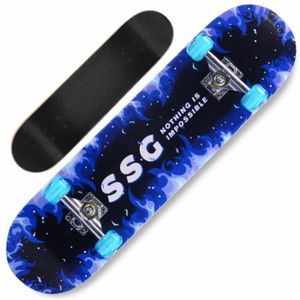 20CM Fuxiang Skateboard Adulte Complet Bois Planche de Skate Skateboard D/ébutant Skate Concave Planche de Skate Anti-D/érapant Roues PU pour Les Enfants Jeunes et Adultes 80
