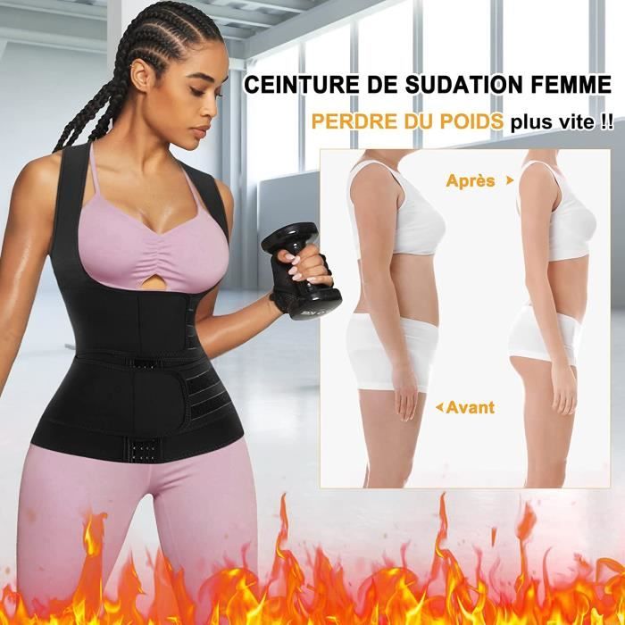 Generic Ceinture Sudation Amincissante pour Femme-Ceinture Amincissante  Ajustable à prix pas cher