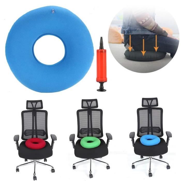 Coussin Gonflable Hémorroïdes SUPRBIRD - Oreiller Siège Ergonomique Avec Pompe - Soulagement Douleur Coccyx