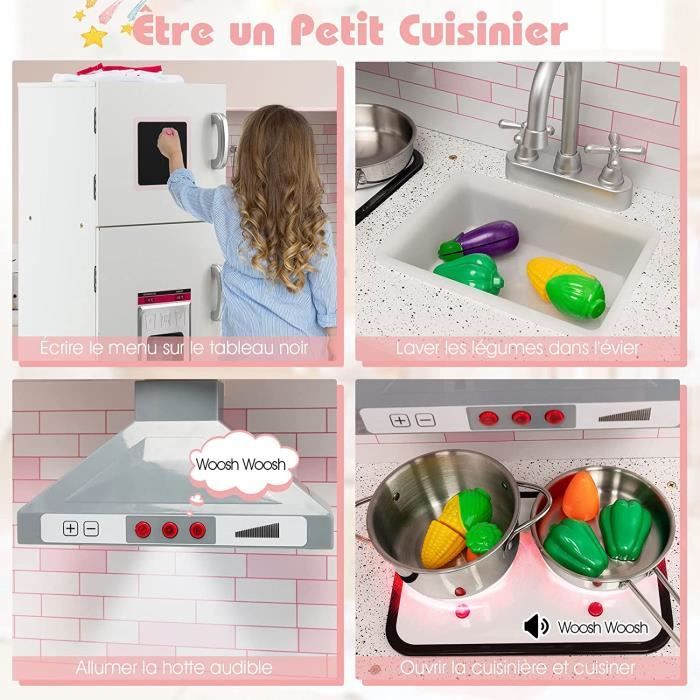 Ensemble de jeu de cuisine pour enfants Jouet de cuisine de simulation 24 pièces