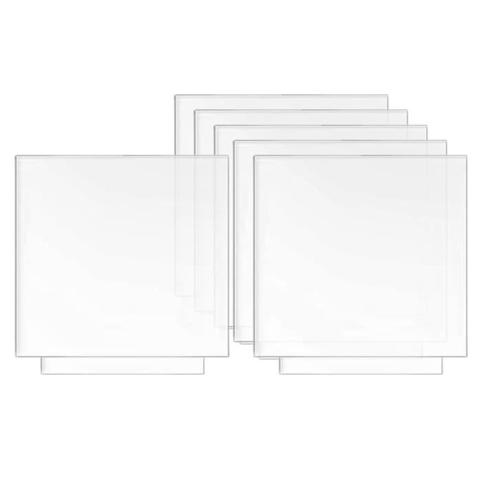 30 pièces Disques de feuilles acryliques transparentes, 1/4 pouce, Panneau  acrylique de 2 mm d'épaisseur, pour photo, cadre, peinture, bricolage,  projets d'affichage (100mm) : : Bricolage