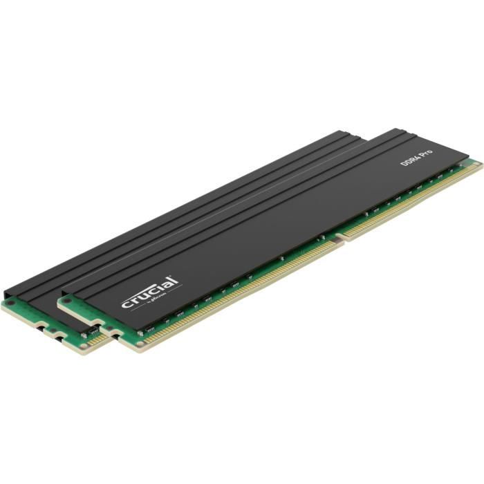 Mémoire RAM - CRUCIAL - PRO DDR4 - 32Go (2x16Go) - DDR4-3200 - UDIMM CL22  (CP2K16G4DFRA32A) - Cdiscount Informatique