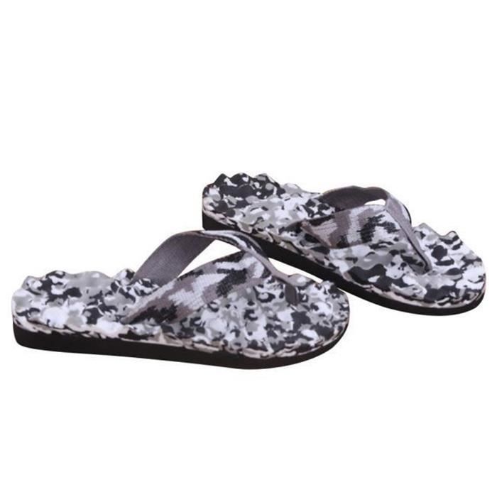 Tongues Homme Sandales Antidérapantes – Chaussures Plage Piscine Confortables, Intérieur/Extérieur, Semelle Souple Et Légère
