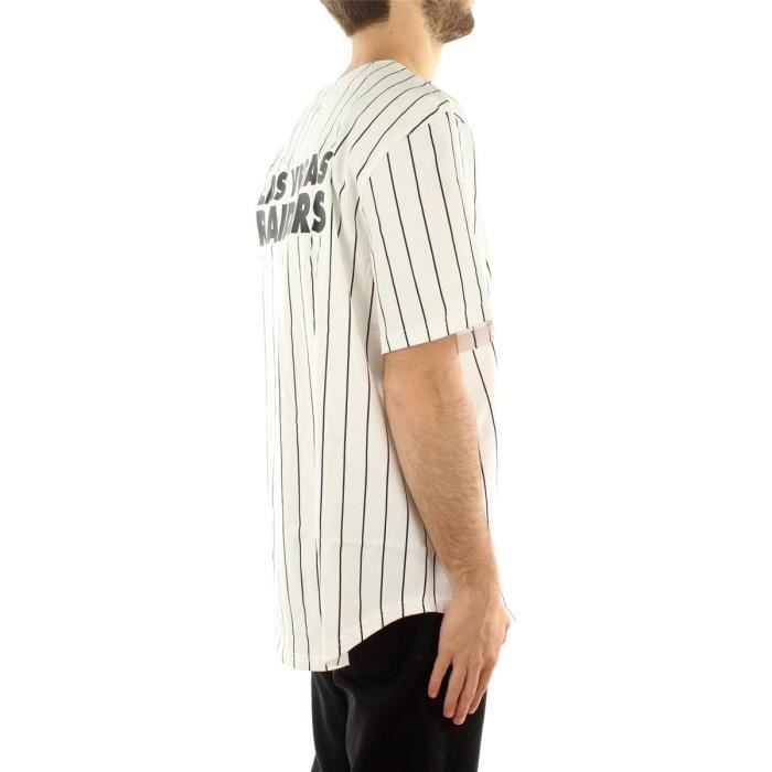 Maillot type baseball New Era Los Angeles Raiders blanc noir M
