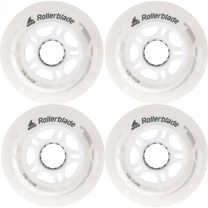 Roues Rechange Roller TGHY Lot 8 Roues Patins 80mm 90A - Roulements Inclus Polyuréthane Intérieur/Extérieur Roue Roller 80mm