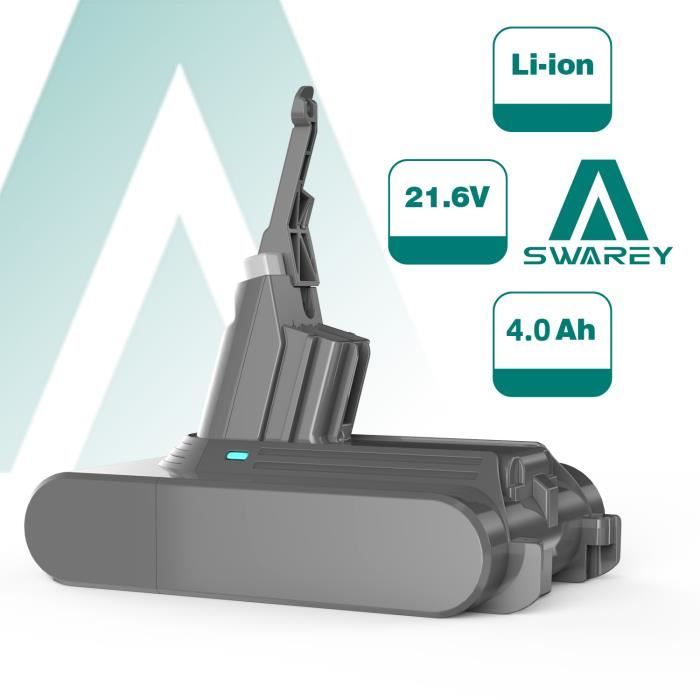 Batterie de remplacement SWAREY pour Dyson V7 - 4000mAh 21.6V Li