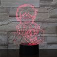 couleur a Lampe LED 3D à l'Effigie de My Hero Academia Katsuki Bakugo, Luminaire Décoratif d'Intérieur, Idéal-2