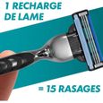Gillette Mach3 Recharges De Lames De Rasoir Pour Homme,12 Recharges De Lames,Pack 4 x 3 Lames,Rasage Confortable-2