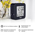 DCF réveil numérique thermomètre hygromètre horloges de table de bureau 2 alarmes quotidiennes fonction rétro-éclairage automatique-2