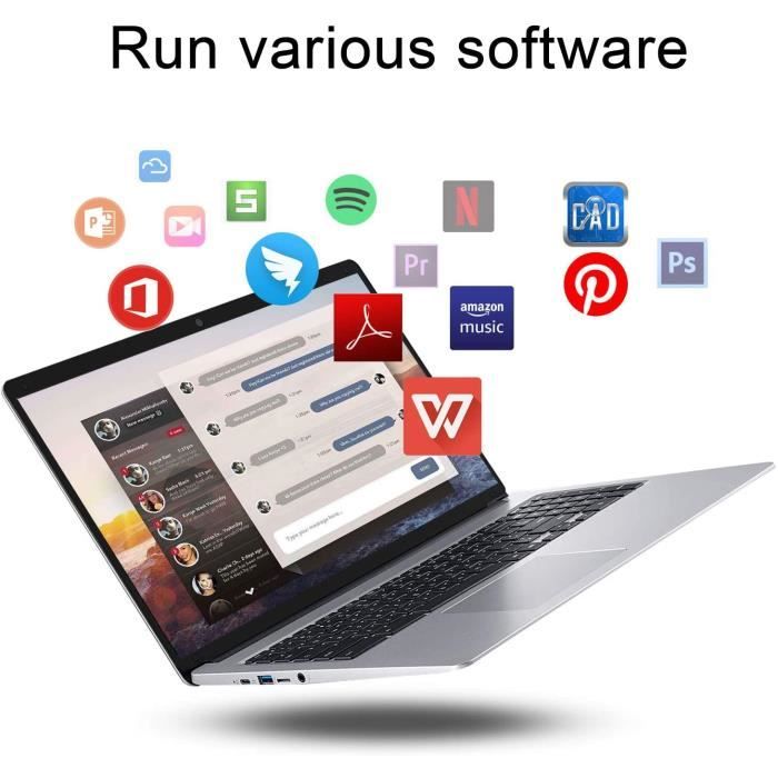 Ordinateur Portable 14.1 Pouces FHD，Laptop 1920*10802