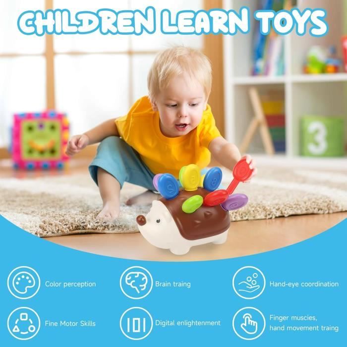 Bébé en bois Sensorielle Motricité Fine Jouet Équilibre Bâton Jeu Montessori  Jouets pour Bébés 6 Mois à 3 Ans