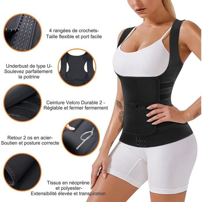 Generic 5M Ceinture de Sudation Femme et Homme Abdominale Gaine  Amincissante Ventre Plat à prix pas cher