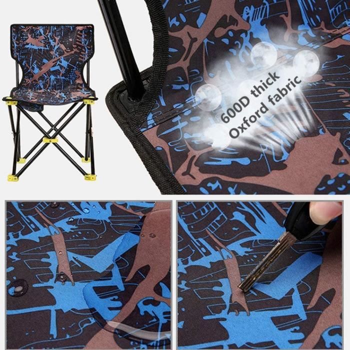 Lot De 3 Sièges Pliants – Tabourets Pour Camping, Car, Chasse, Pêche, Rando, Neufs
