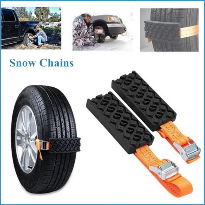 Le serre-câble antidérapage réutilisable de pneu de voiture, l'aide en  nylon de traction de secours de lien de poignée de 66 fermetures éclair  pour la voiture roulent dans le domaine de neige 