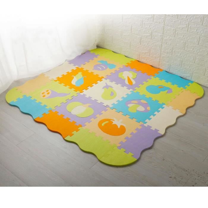 25 pi?�ces Puzzle Tapis Dalle Mousse B?�b?� Non Toxiques Tapis de Sol ?�pais Tapis de Jeu de cl?�ture 