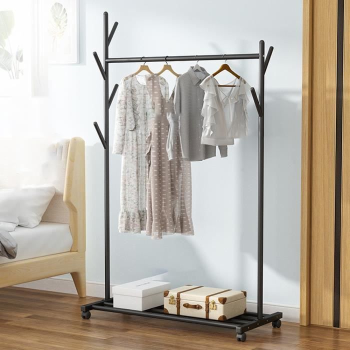 Portant v tements roulettes 169x100x46cm Porte V tement