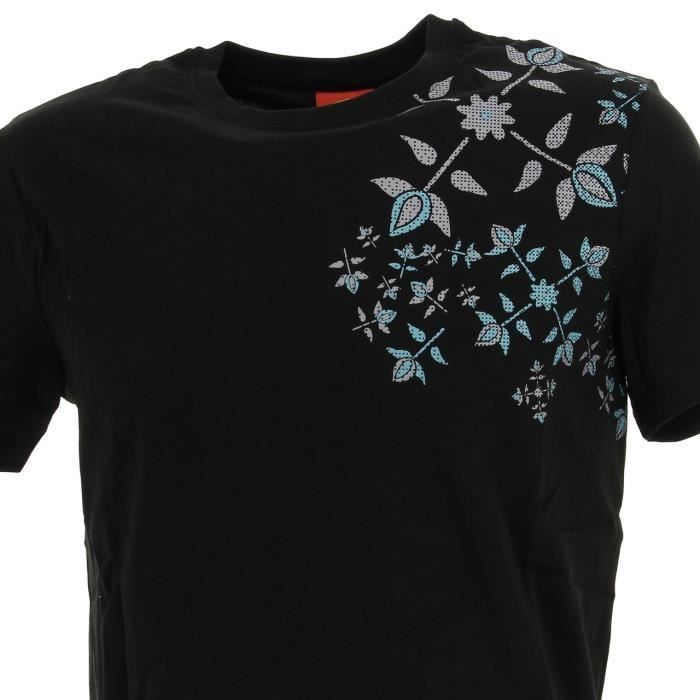 Tee shirt manches courtes Tasta noir tee h logo epaule Oxbow