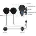 BETOWEY BT-S3 Intercom Moto Duo pour 2 Casques Bluetooth Kit Main Libre Headphones Integrable Au Casque Moto Ski-3