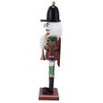 modèle de figurine Casse-Noisette Soldat Poupée Marionnette En Bois Artisanat De Noël Armoire À Vin Décoration Ornement (1401D)-3