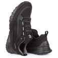 Ecco Ult-Trn Chaussures de randonnée en cuir nubuck et textile pour hommes en noir (Noir Noir, 46)-3