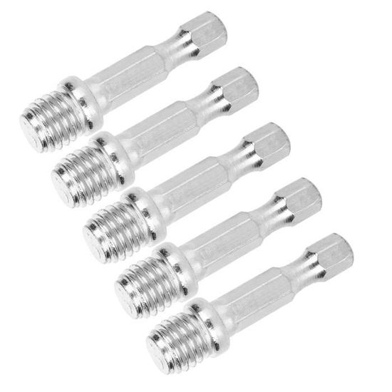 10Pcs Bielle De Conversion De Perceuse à Main,Bielle De Conversion,Moteur Adaptateur Arbre M10,Adaptateur de Connexion pour Disque de Coupe Métal,Rencontrez Le Meulage De Perceuse éLectrique