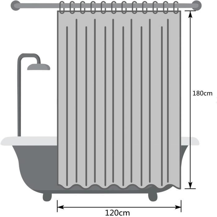 Rideau De Douche Noël – Crèche Avec Anges Et Bergers En Polyester Imperméable, 91 X 183 Cm - 5