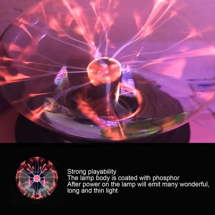 HURRISE lampe à plasma Plasma Light Touch Sensitive Electrostatic  Neutralization Lampe boule d'éclairage statique décorative - Cdiscount TV  Son Photo