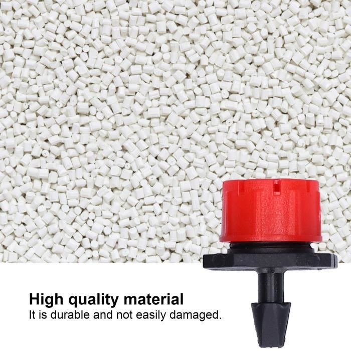 Goutteurs Réglables D'Irrigation, 100 Pièces Goutteur Irrigation, Irrigation Drippers Goutte Goutteurs Reglable A 360 Degres 8 Trous Pour Tuyau De 4 7mm 1 4 Pour Parterres De Fleurs Jardins
