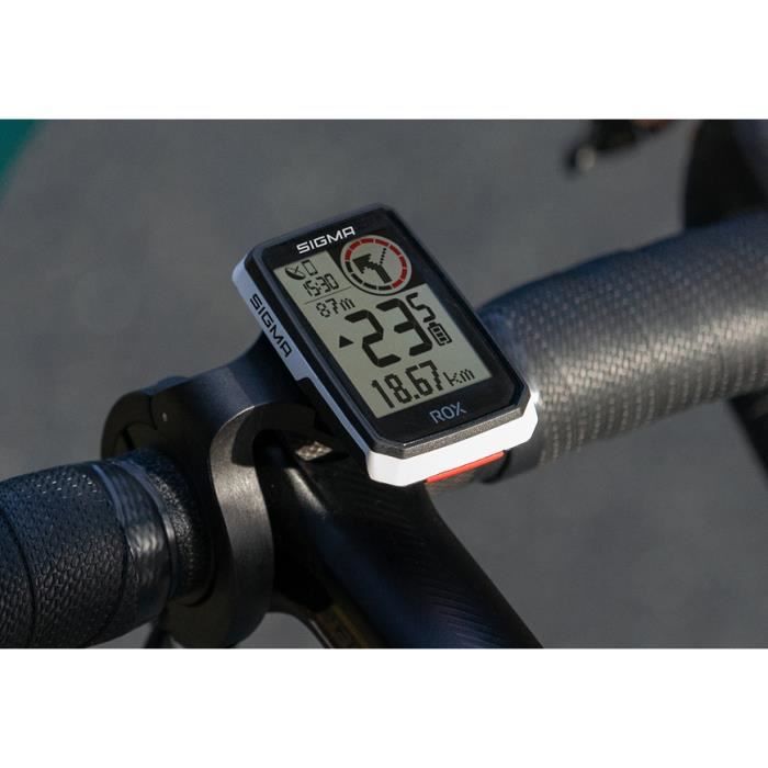 Compteur de Vélo sans Fil/GPS Sigma ROX 2.0 14 Fonctions Noir