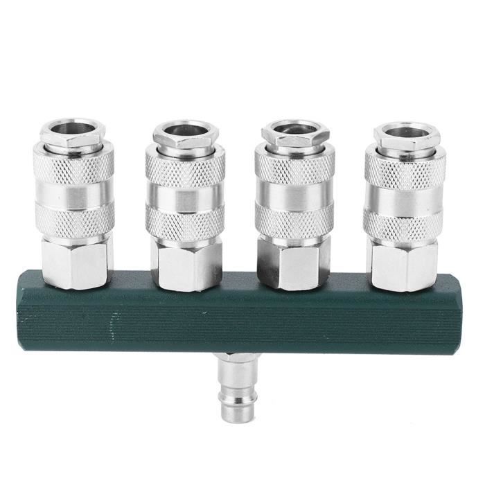 Connecteur Séparateur De Lignes D'air 6 Voies - Lot De 2 Pièces 113 Mm Bleu - Neuf