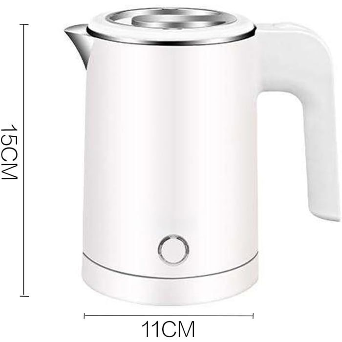 Chauffe-eau électrique, bouilloire à thé sans fil en acier inoxydable de 2 L, ébullition rapide, arrêt automatique et protection contre l'ébullition à sec, technologie de haute ambition elegant