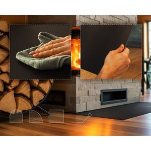 SIMOND STORE - Plaque réfléchissante en fonte pour cheminée - 50,8 cm (l) x 40,6 cm (H) - Plaque réfléchissante en fonte pour la réflexion de la chaleur, la protection murale et