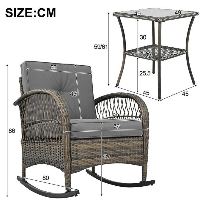 Lot De 2 Chaises De Jardin Noires | PVC Et Métal | Charge 120 Kg | Pour Balcon, Terrasse, Extérieur | Confort Et Stabilité